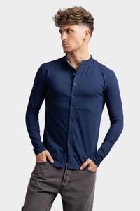 AB Lifestyle Button Up Overhemd Heren Donkerblauw - Maat S - Kleur: Donkerblauw | Soccerfanshop