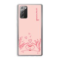Love is in the air: Samsung Galaxy Note 20 / Note 20 5G Transparant Hoesje