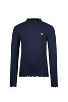 Like Flo winter t-shirt meisjes - navy blauw - Eef - rib - col
