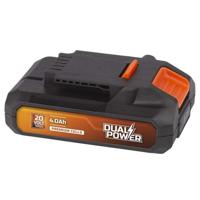 20V 4AH batterij Dual Power POWDP9024 - Alleen voor dubbele stroom 20V -tools