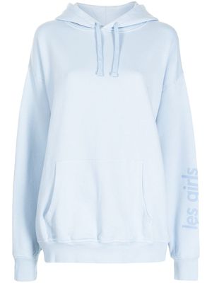 Les Girls Les Boys hoodie à logo imprimé - Bleu