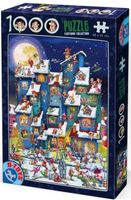 Cartoon Kerst Bende Puzzel 1000 Stukjes - thumbnail