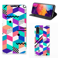 Samsung Galaxy A50 Stand Case Blokken Kleurrijk