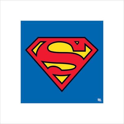 Kunstdruk Superman Classic Logo 40x40cm