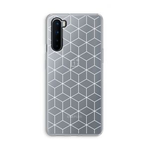 Zwart-witte kubussen: OnePlus Nord Transparant Hoesje