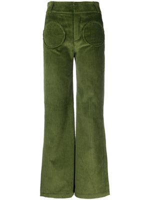 DESTREE pantalon Yoshitomo en velours côtelé - Vert