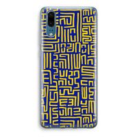 Majorelle Blue Print: Huawei P20 Transparant Hoesje