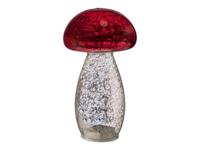 LIVARNO home Paddenstoel lamp (rood/zilver)
