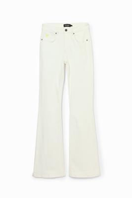 Flared push-up jeans - WHITE - 36