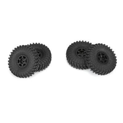 Proline 1/24 Maxxis Trepador F/R 1.0" Banden MTD 7mm Zwart (4)