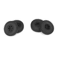 Proline 1/24 Maxxis Trepador F/R 1.0" Banden MTD 7mm Zwart (4)