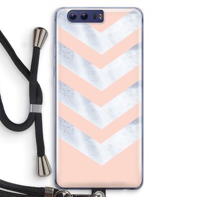 Marmeren pijlen: Honor 9 Transparant Hoesje met koord