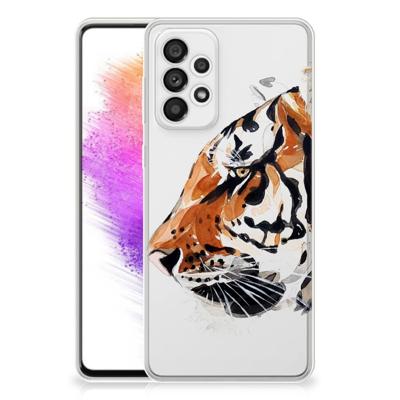 Smartphone hoesje Samsung Galaxy A73 5G Watercolor Tiger