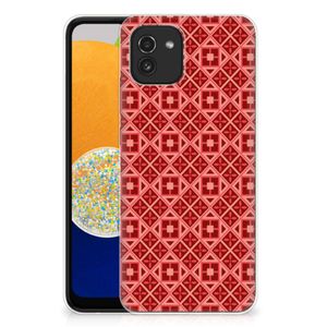 Samsung Galaxy A03 TPU bumper Batik Rood