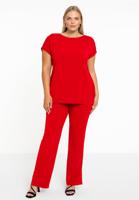 Yoek T-shirt kapmouwen | Rood | Maat 54/56