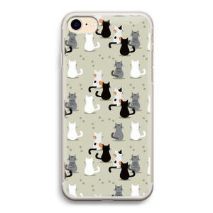 Katten: iPhone 7 Transparant Hoesje