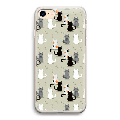 Katten: iPhone 7 Transparant Hoesje