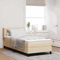Boxspringbed met matras met matras Crème 90 x 190 cm