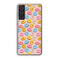 Pink donuts: Samsung Galaxy S21 FE Transparant Hoesje