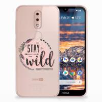 Nokia 4.2 Telefoonhoesje met Naam Boho Stay Wild