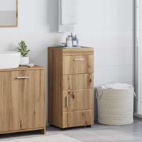 Badkamer Kast artisanaal eikenkleurig 37 x 31.5 x 82 cm