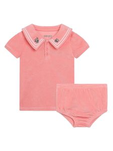 Kenzo Kids ensemble robe-short en tissu éponge à logo brodé - Rose