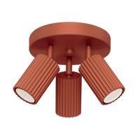 Plafondlamp KARBON 3P rood oker