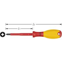 Hazet HAZET 810VDE-PH2 Elektronica Kruiskop schroevendraaier PH 2 Koplengte: 100 mm