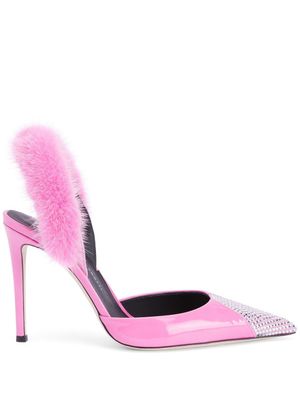 Giuseppe Zanotti escarpins Henriette Strass à ornements strassés - Rose