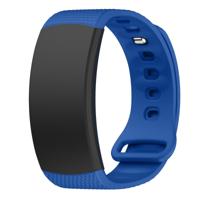 Siliconen polsband horloge band voor Samsung Gear Fit2 SM-R360 polsband maat: 150-213mm (Royal Blue)