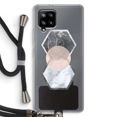 Creatieve toets: Samsung Galaxy A42 5G Transparant Hoesje met koord