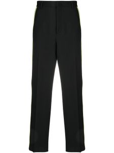 Valentino Garavani pantalon de costume à rayures latérales - Noir