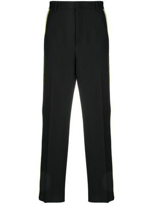 Valentino Garavani pantalon de costume à rayures latérales - Noir