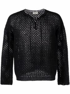 Saint Laurent haut en crochet - Noir