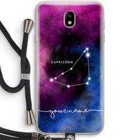 Sterrenbeeld - Donker: Samsung Galaxy J7 (2017) Transparant Hoesje met koord
