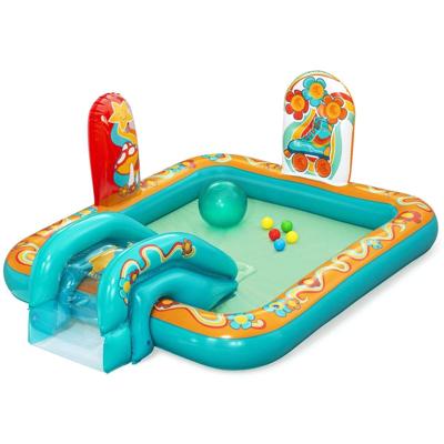 Bestway Opblaasbare Zwembad Hippie Speelpark 193x152x74 cm +2 Jaar Tuin 53164