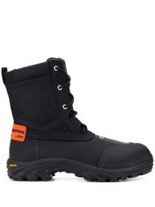 Heron Preston bottes lacées à patch logo - Noir