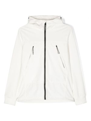 C.P. Company Kids ^ C.P. veste Shell-R Goggle - Blanc