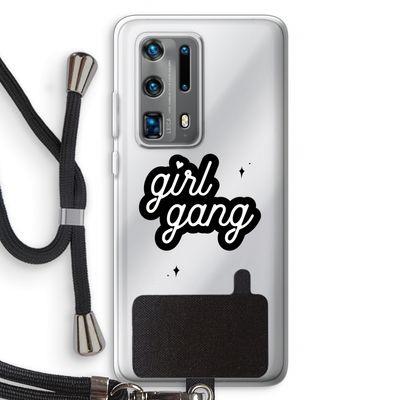 Girl Gang: Huawei P40 Pro Plus Transparant Hoesje met koord