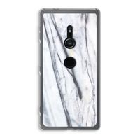 Gestreepte marmer: Sony Xperia XZ2 Transparant Hoesje