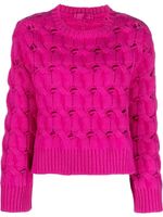 Valentino Garavani pull en maille à col rond - Rose