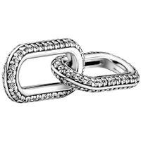 Pandora Me 799660C02 Link Styling Pave Double zilver-zirconia 8,6 x 29,6 mm - thumbnail