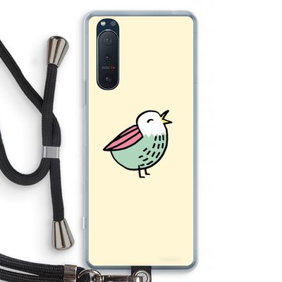 Birdy: Sony Xperia 5 II Transparant Hoesje met koord