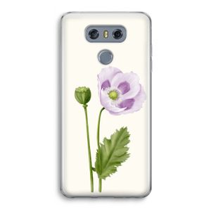Purple poppy: LG G6 Transparant Hoesje
