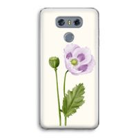 Purple poppy: LG G6 Transparant Hoesje