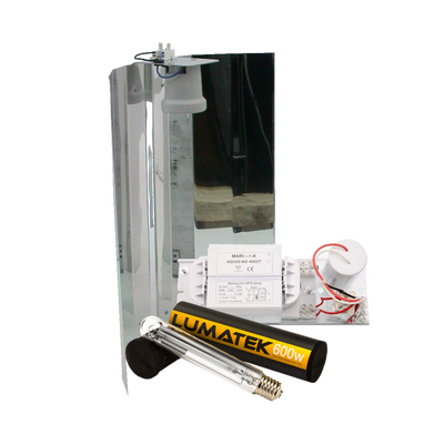 Lumatek Mari + Spiegelkap + Lumatek Dual Spectrum 600 Watt