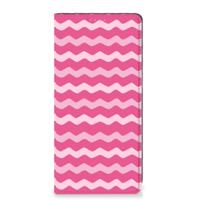 OPPO A54 5G | A74 5G | A93 5G | Hoesje met Magneet | Waves Pink