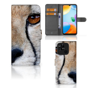 Xiaomi Redmi 10C Telefoonhoesje met Pasjes Cheetah