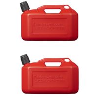 2x Jerrycans/benzinetanks 10 liter rood - thumbnail