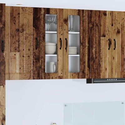 Keukenkast aan de muur Oud Hout 60 x 31 x 80 cm Bewerkt hout Keukenkast aan de muur Oud Hout 60 x 31 x 80 cm Bewerkt hout